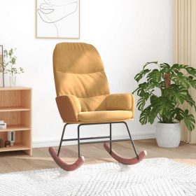  barna bársony hintaszék