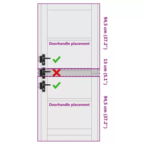  Belső Ajtó ORKDAL Fehér alapozó 83 x 202 cm