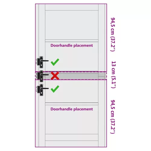  Belső Ajtó ORKDAL Barna 93 x 202 cm