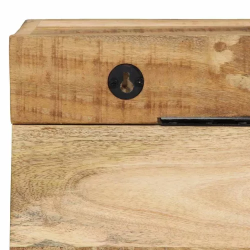  Kabáthorog Falra szerelhető Barna 73 x 19 x 23 cm Tömör mangófa