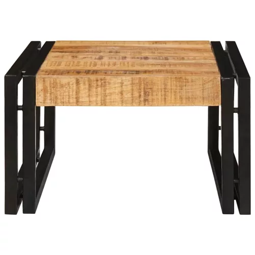  Fürdőszobai polc 40 x 50 x 23 cm Tömör mangófából, vas