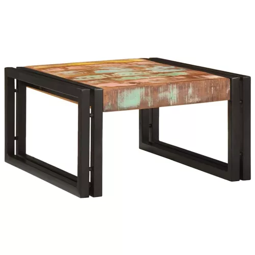  Fürdőszobai polc 60 x 50 x 23 cm Tömör mangófából, vas