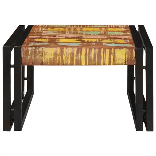  Fürdőszobai polc 60 x 50 x 23 cm Tömör mangófából, vas