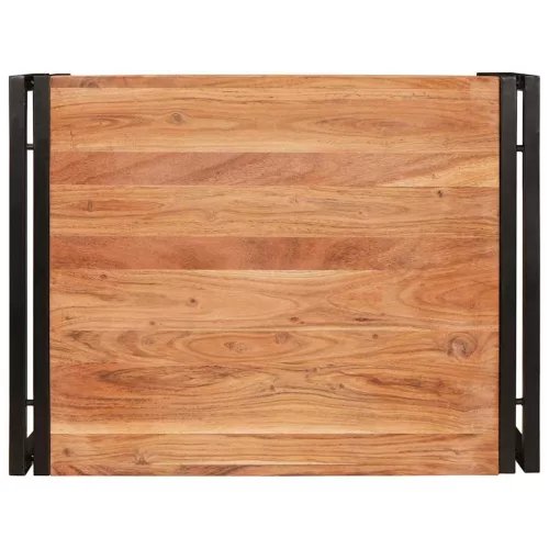  Fürdőszobai polc 65 x 50 x 23 cm Tömör mangófából, vas