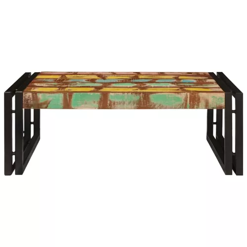  Fürdőszobai polc 65 x 50 x 23 cm Tömör mangófából, vas