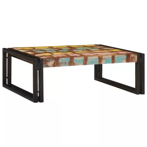  Fürdőszobai polc 65 x 50 x 23 cm Tömör mangófából, vas