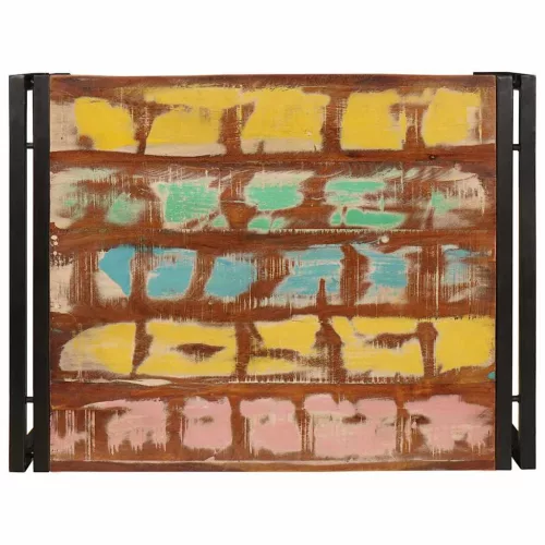  Fürdőszobai polc 65 x 50 x 23 cm Tömör mangófából, vas