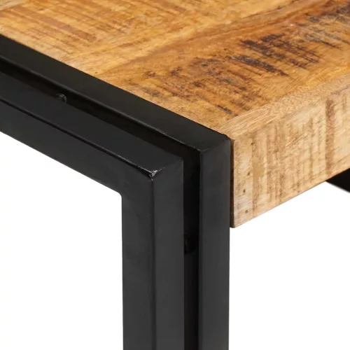  Fürdőszobai polc 80 x 50 x 23 cm Tömör mangófából, vas