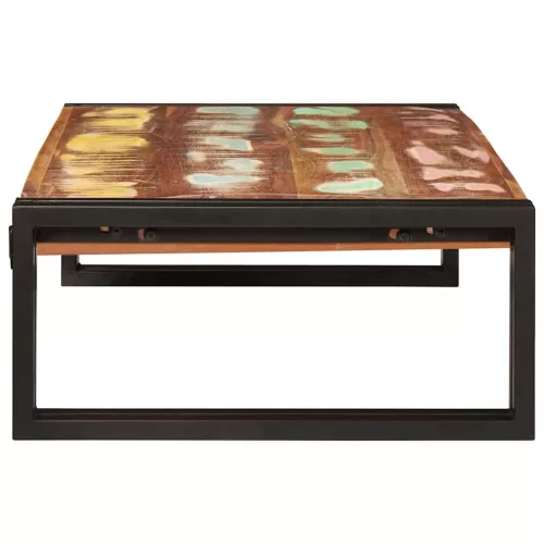  Fürdőszobai polc 80 x 50 x 23 cm Tömör mangófából, vas