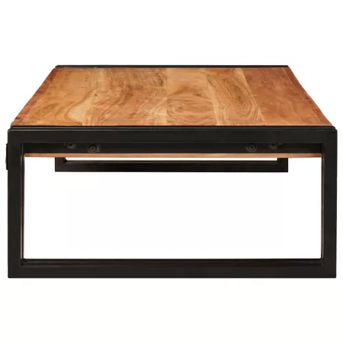  Fürdőszobai polc 100 x 50 x 23 cm Tömör mangófából, vas