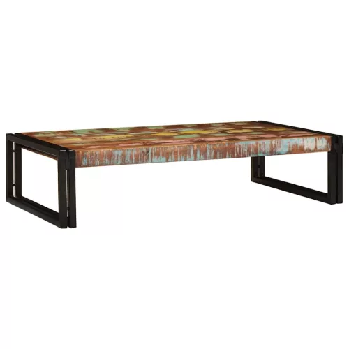  Fürdőszobai polc 100 x 50 x 23 cm Tömör mangófából, vas