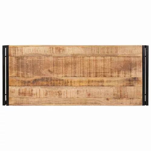  Fürdőszobai polc 120 x 50 x 23 cm Tömör mangófából, vas