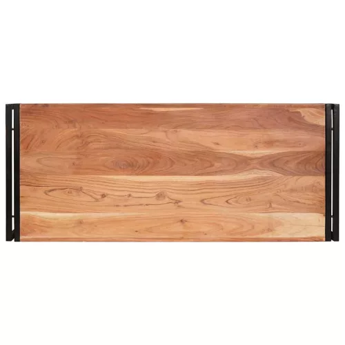  Fürdőszobai polc 120 x 50 x 23 cm Tömör mangófából, vas