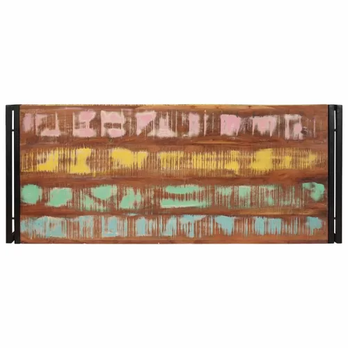  Fürdőszobai polc 120 x 50 x 23 cm Tömör mangófából, vas