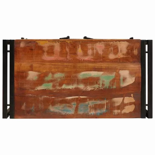  Éjjeliszekrény Sokszínű tömör újrahasznosított fa