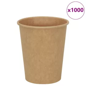  1000 db barna papír kávéscsészék 8oz 200ml