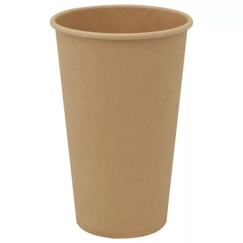  1000 db barna papír kávéscsészék 16oz 400ml
