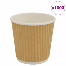  1000 db barna papír kávéscsészék 4oz 100ml