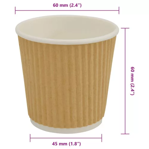  1000 db barna papír kávéscsészék 4oz 100ml