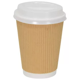    1000 db fehér műanyag papír kávéscsésze fedelek Ø90mm 12oz 16oz
