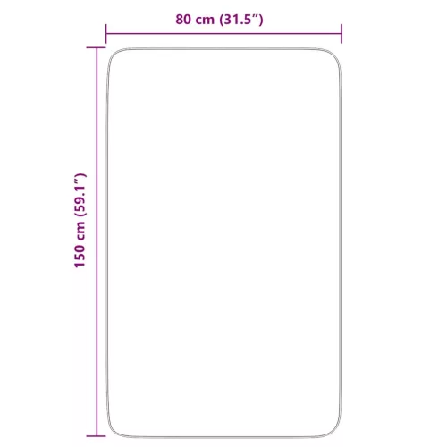  fekete hosszú szálú NAVARRA bozontos szőnyeg 80x150 cm
