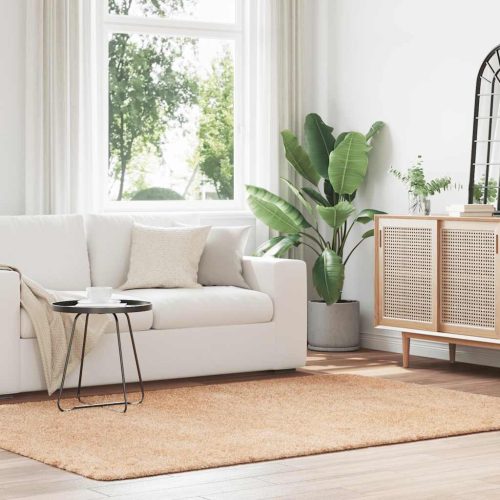  bézs poliészter hosszú szálú NAVARRA bozontos szőnyeg 160x230cm