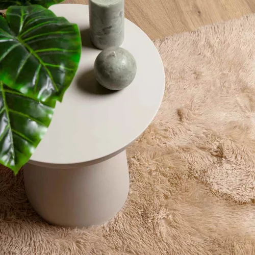  bézs poliészter hosszú szálú NAVARRA bozontos szőnyeg 200x290cm