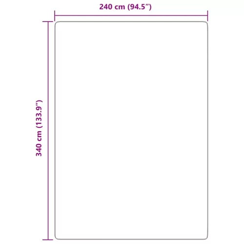  krém poliészter hosszú szálú NAVARRA bozontos szőnyeg 240x340cm