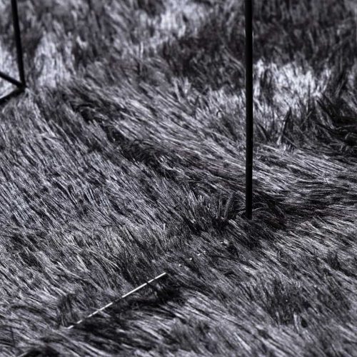  sötétszürke hosszú szálú NAVARRA bozontos szőnyeg 240x340 cm