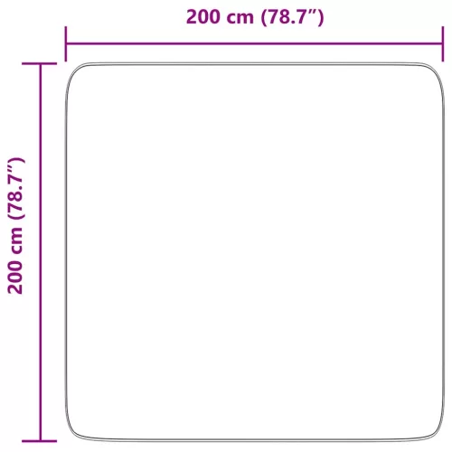  sötétszürke hosszú szálú NAVARRA bozontos szőnyeg 200x200 cm
