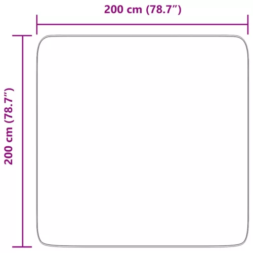  világosszürke hosszú szálú NAVARRA bozontos szőnyeg 200x200 cm