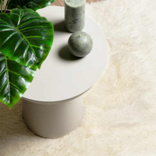  krém poliészter hosszú szálú NAVARRA bozontos szőnyeg 240x240cm