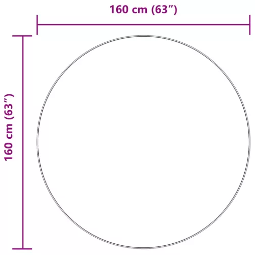  bézs poliészter hosszú szálú NAVARRA bozontos szőnyeg 160x160cm