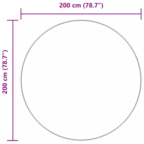  bézs poliészter hosszú szálú NAVARRA bozontos szőnyeg 200x200cm