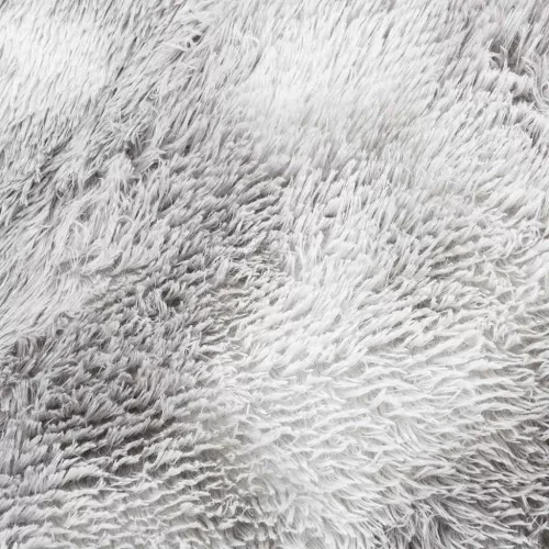  ezüstszürke hosszú szálú NAVARRA bozontos szőnyeg 200x200 cm