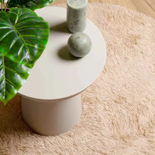  bézs poliészter hosszú szálú NAVARRA bozontos szőnyeg 300x200cm