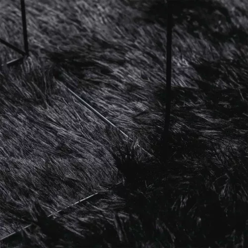  fekete hosszú szálú NAVARRA bozontos szőnyeg 300x200 cm