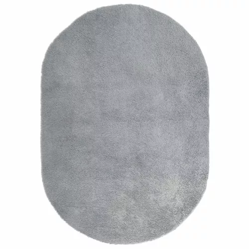  világosszürke hosszú szálú NAVARRA bozontos szőnyeg 300x200 cm