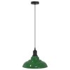 függesztéklámpa magassága állítható E27 fényes zöld Ø31cm fém