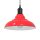  függesztéklámpa magassága állítható E27 fényes piros Ø31cm fém