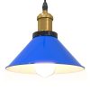  függőlámpa magassága állítható E27 fényes sötétkék Ø 22 cm fém