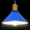  függőlámpa magassága állítható E27 fényes sötétkék Ø 22 cm fém