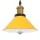  függesztéklámpa magassága állítható E27 fényes sárga Ø22cm fém