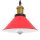 függesztéklámpa magassága állítható E27 fényes piros Ø22 cm fém