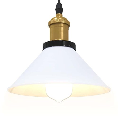  függőlámpa Magassága állítható E27 fényes fehér Ø 22 cm fém