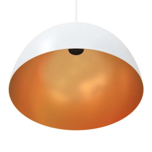  függőlámpák 2 db Állítható magasságú E27 fehér Ø 30 cm Fém