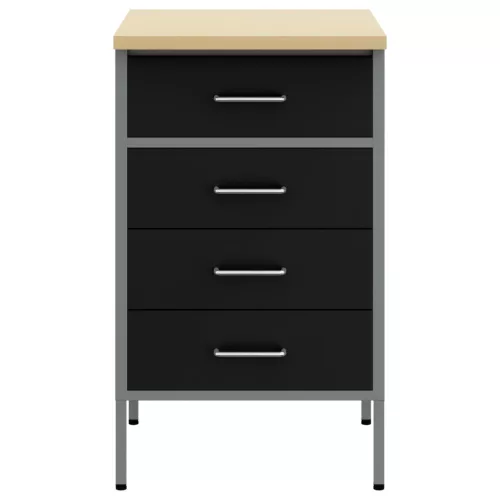  Munkaszekrény Fekete 50x55x85 cm Acél