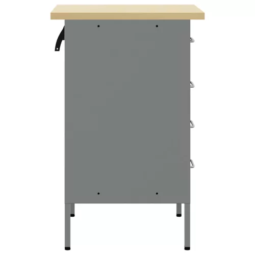  Munkaszekrény Fekete 50x55x85 cm Acél