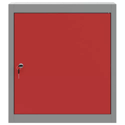  Szerszám szekrény polcokkal Piros és Szürke 50 x 20 x 55 cm