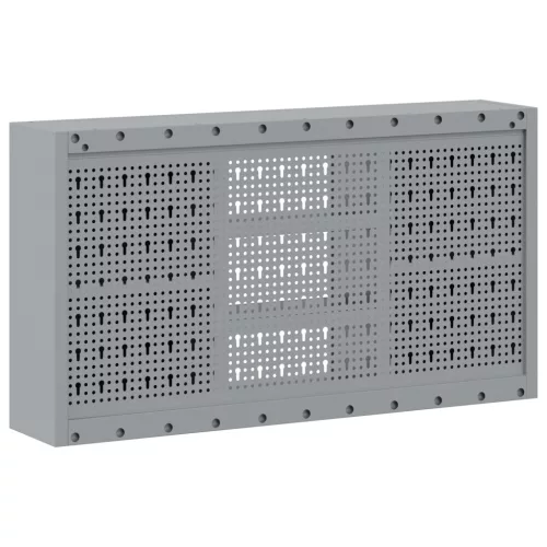  Falra Szerelhető Szerszámos Szekrény Pegboarddal Fekete 100x20x55 cm Acél